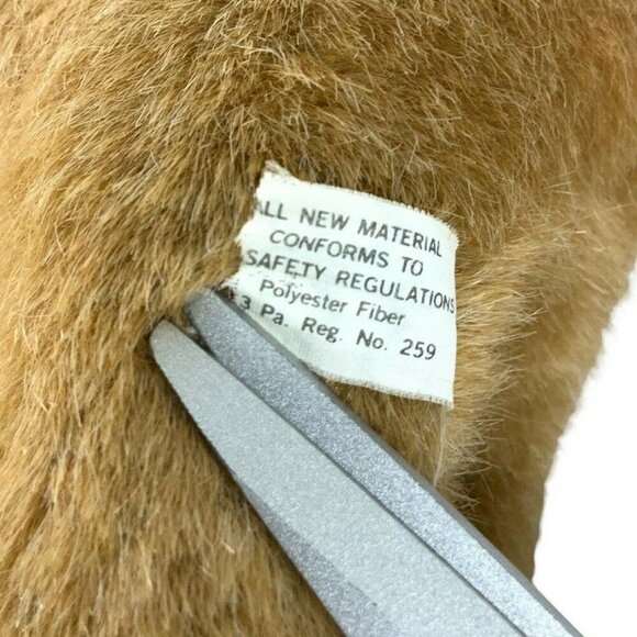 Russ Berrie Trotter Horse Pony Plush Brown Tan Stuffed Animal Vintage 1980s - Picture 7 of 7